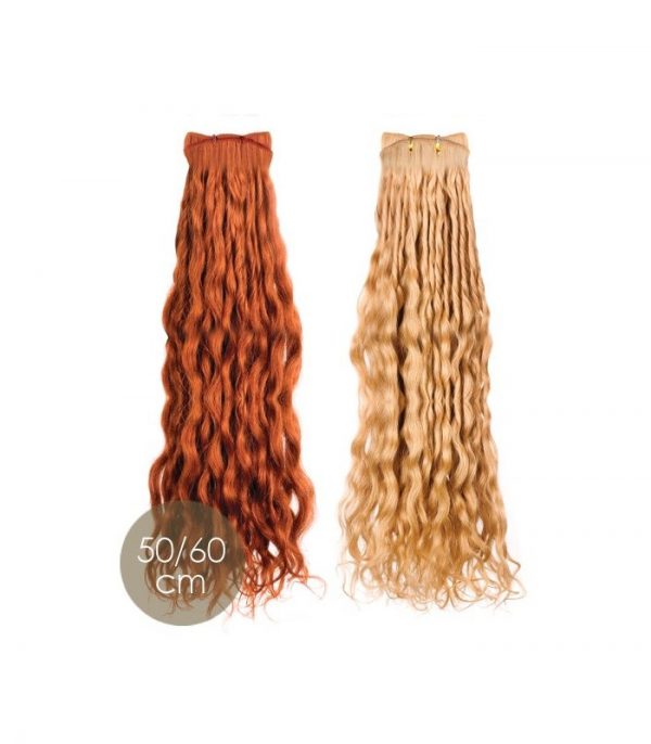 Cabello tejido 50/60cm 100g Rizado