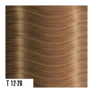 Color de las extensiones de pelo californianos T12.26 Rubio Claro Dorado/Rubio Miel