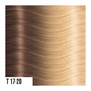 Color de las extensiones de pelo californianos T17.20 Rubio Medio/Rubio Platino