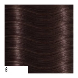 Color 6 de extensiones de pelo natural