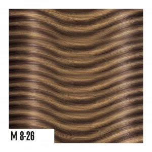 Color de las extensiones de pelo mechado M8.26 Rubio Oscuro/Rubio Miel