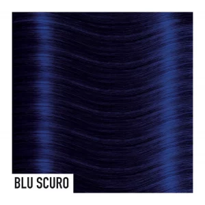 Color de extensiones de pelo en color azul oscuro
