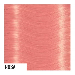 Color de extensiones de pelo en color rosa salmón