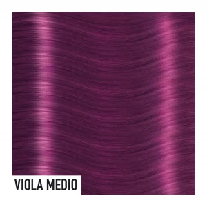 Color de extensiones de pelo en color violeta medio