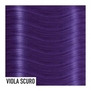 Color de extensiones de pelo en color violeta oscuro